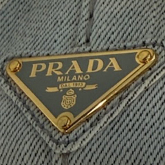 💋 Prada Canapa Tote Canvas shoulder bag Gray - Picture 14 of 16